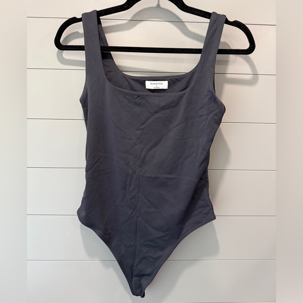 Babaton Black Square Tank Bodysuit